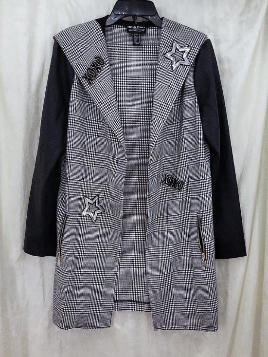Frank Lyman Design Jackets & Blazers - Frank Lyman Design Houndstooth Longline Blazer with Star Patches Sz 8